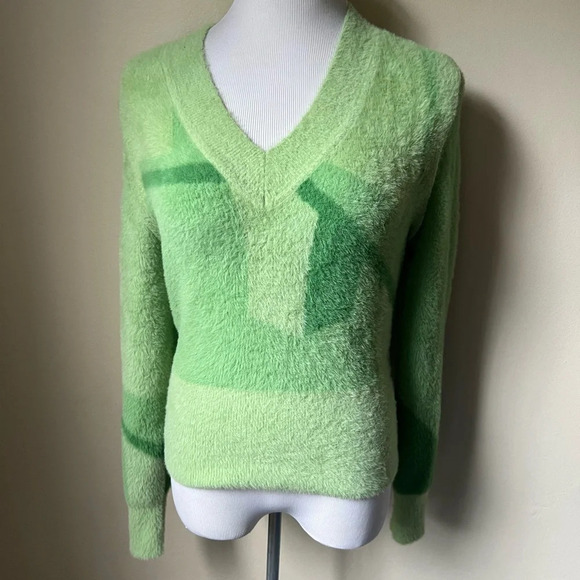 House of Sunny graphic intarsia knit brushed jumper, size 4 - Picture 3 of 7